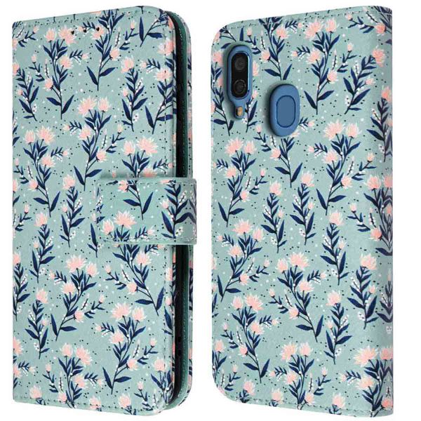 imoshion Design Bookcase Samsung Galaxy A40 - Blue Flowers