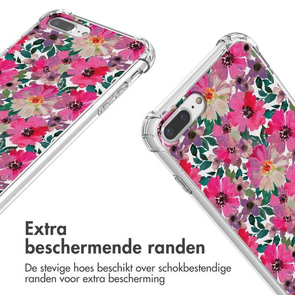 imoshion Design hoesje met koord Apple iPhone 8 Plus / 7 Plus - Flower Water