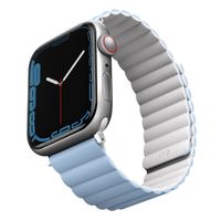 Uniq Revix dubbelzijdig bandje Apple Watch Series 1 t/m 9 / SE (38/40/41 mm) | Series 10 (42 mm) - White/Blue