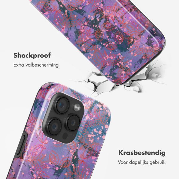 Selencia Vivid Backcover met MagSafe Apple iPhone 15 Pro - Fresh Paint Flower Orange