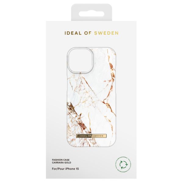 iDeal of Sweden Fashion Backcover Apple iPhone 15 - Carrara Gold