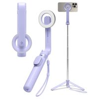 Spigen MagSafe Tripod Selfie Stick - met afstandsbediening - Universeel - 74CM - Lavender