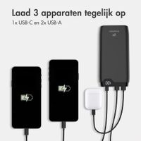 imoshion Powerbank 20.000 mAh - 22,5W Snellader - USB-C / USB-A - Zwart