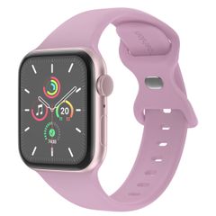 imoshion Siliconen⁺ bandje Apple Watch Series 1 t/m 10 / SE / Ultra (2) (44/45/46/49 mm) - Mauve  - Maat M/L