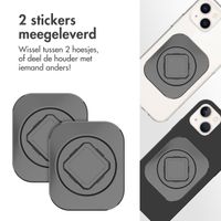 Accezz EasyLock telefoonhouder fiets - inclusief hoesje Apple iPhone 13 - Aluminium - 360 graden draaibaar - Zwart