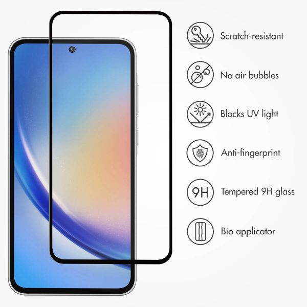 Accezz Tempered Glass Full Cover Screen protector with Applicator Samsung Galaxy A55 (5G) / A35