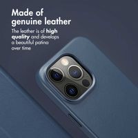 Accezz 2-in-1 Leather Bookcase with MagSafe Apple iPhone 14 Pro - Nightfall Blue