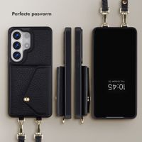 Selencia Sera Telefoonhoes met Koord en Envelop Pashouder Samsung Galaxy S26 Ultra - Zwart