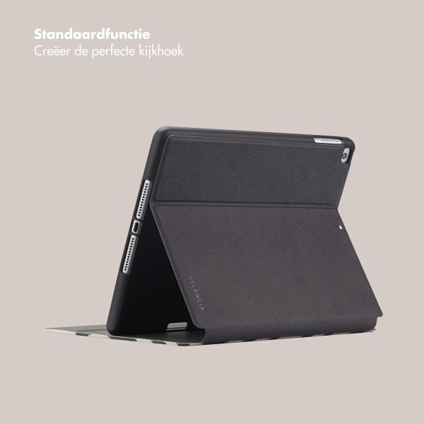 Selencia Vivid tablethoes Apple iPad 6 (2018) 9.7 inch / iPad 5 (2017) 9.7 inch - Art Wave Black