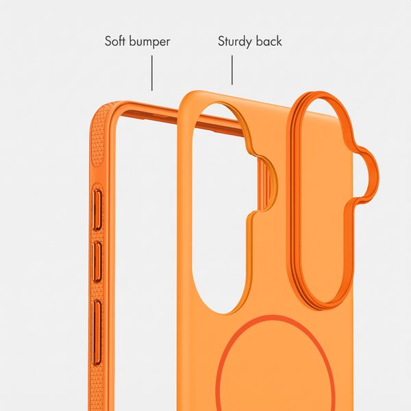 imoshion Colour Case with Thin MagSafe Ring Samsung Galaxy S25 / S24 - Orange