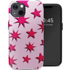 Selencia Vivid Back Cover with MagSafe Apple iPhone 13 - Stars Rubine Red Light Pink