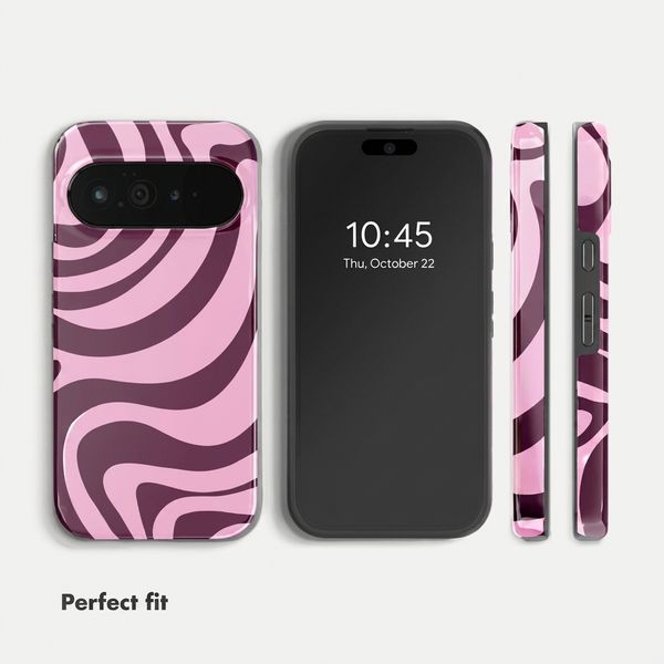 Selencia Vivid Case with MagSafe Google Pixel 11 - Wavy Swirl Pink Plum