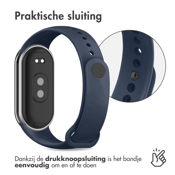 imoshion Siliconen Sport bandje Xiaomi Smart Band 8 / 9 - Donkerblauw