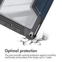Accezz Rugged Trifold Bookcase Apple iPad 11 (2025) 11 inch A16 / iPad 10 (2022) 10.9 inch - Dark Blue