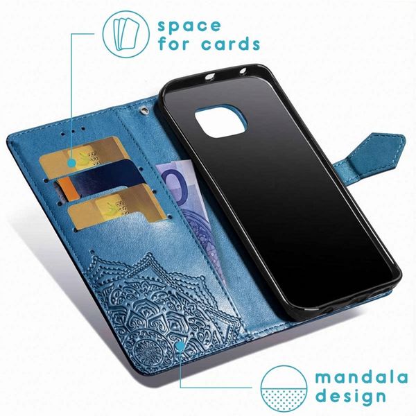 imoshion Mandala Bookcase Samsung Galaxy S7 - Turquoise