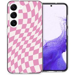 imoshion Design hoesje Samsung Galaxy S23 - Retro Pink Check