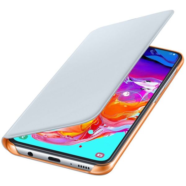 Samsung Originele Wallet Bookcase Samsung Galaxy A70 - Wit