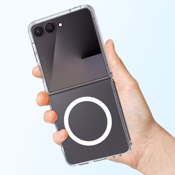 Accezz Xtreme Impact Backcover met MagSafe Samsung Galaxy Z Flip 7 - Transparant