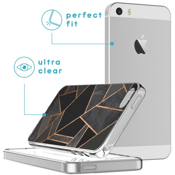 imoshion Design hoesje Apple iPhone SE (2016) / 5 / 5s - Black Graphic