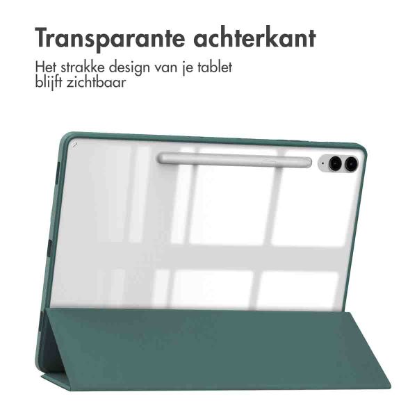 imoshion Trifold Hardcase Bookcase Samsung Tab S10 Plus / Tab S9 FE Plus / Tab S9 Plus 12.4 inch - Groen