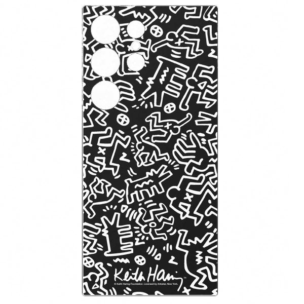 Samsung Originele Keith Haring Mono Plate Galaxy S24 Ultra - Black