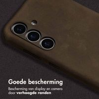 Accezz Vintage Leather Magsafe Backcover Samsung Galaxy S24 / S25 - Rustic Brown