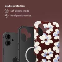 Selencia Vivid Back Cover with MagSafe Apple iPhone 16 - Choco Flower Pop