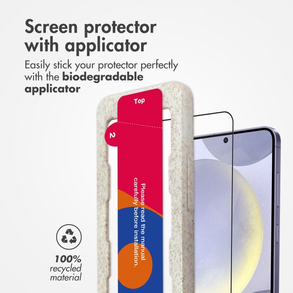 Accezz Tempered Glass Full Cover Screenprotector with Applicator Samsung Galaxy S24 Plus / S25 Plus