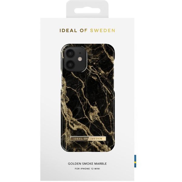 iDeal of Sweden Fashion Backcover iPhone 12 Mini - Golden Smoke Marble