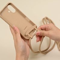 imoshion Color Backcover met afneembaar koord met MagSafe Apple iPhone 17e / 16e - Nude