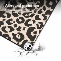 imoshion Design Trifold Bookcase Apple iPad Pro 11 (2025) M5 / (2024) M4 - Leopard