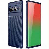imoshion Carbon Softcase Backcover Google Pixel 7 Pro - Blauw
