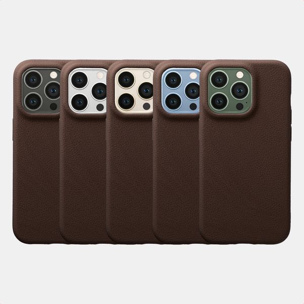 imoshion Texture Backcover Apple iPhone 13 Pro - Donkerbruin