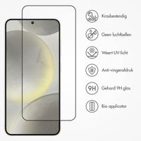 Accezz Gehard Glas Full Cover Screenprotector met applicator Samsung Galaxy S24 / S25