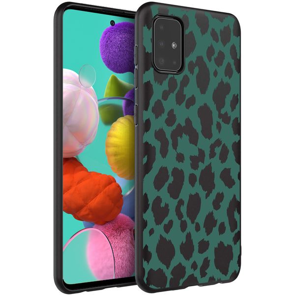 imoshion Design hoesje Samsung Galaxy A51 - Luipaard - Groen / Zwart