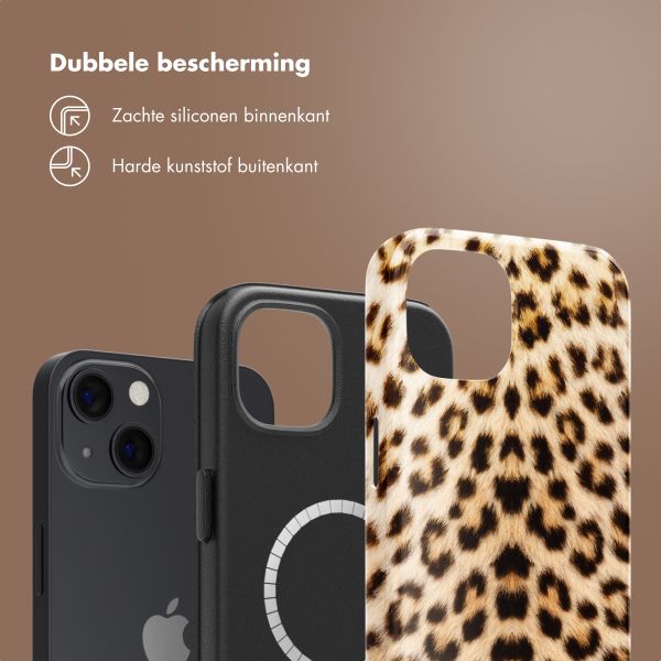 Selencia Vivid Tough Backcover met MagSafe iPhone 13 - Wild Leo