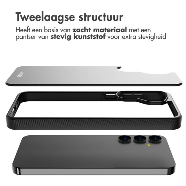 Accezz Rugged Frosted Backcover Samsung Galaxy A55 - Zwart