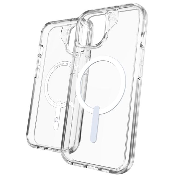 ZAGG Crystal Palace Snap Backcover MagSafe iPhone 15 - Transparant