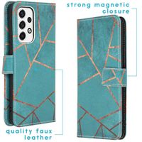 imoshion Design Softcase Bookcase Samsung Galaxy A53 - Blue Graphic