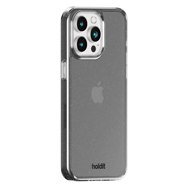 Holdit Glitter Case Apple iPhone 15 Pro - Zwart