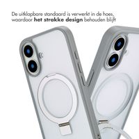 Accezz Ring Stand Backcover met MagSafe iPhone 16 - Grey