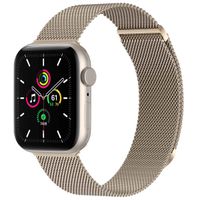 imoshion Milanees magnetisch bandje Apple Watch Series 1-10 / SE / Ultra (2) - 42/44/45/46/49 mm - Maat M - Sterrenlicht