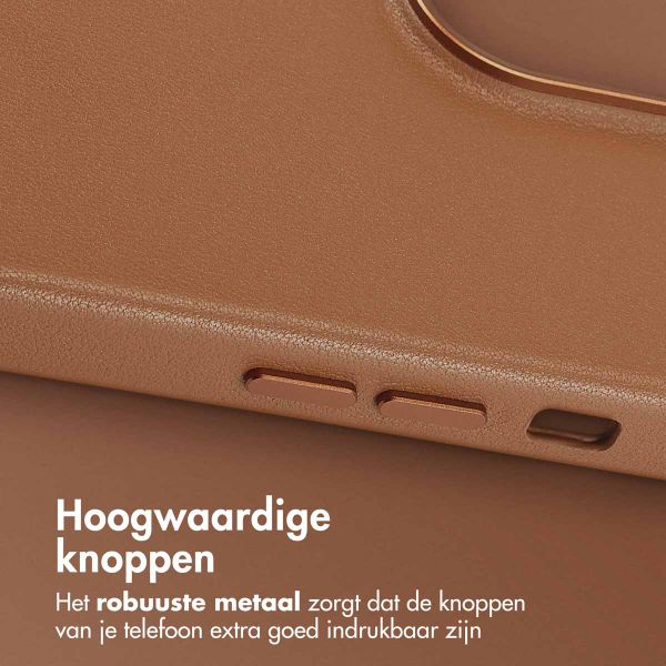 Accezz MagSafe Leather Backcover Apple iPhone 14 Pro Max - Sienna Brown