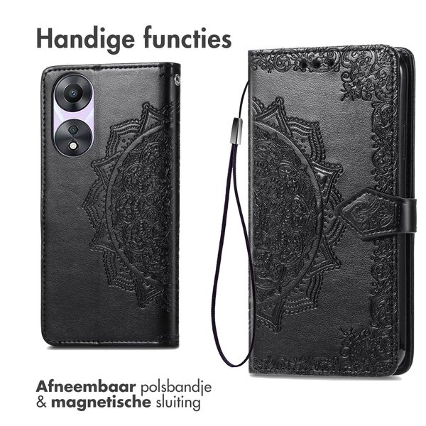 imoshion Mandala Bookcase Oppo A58 - Zwart