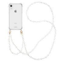 imoshion Backcover met koord + armband iPhone Xr - Parels Hartjes