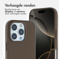 Accezz MagSafe Leather Backcover Apple iPhone 16 Pro - Coffee Brown