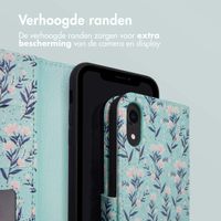 imoshion Design Bookcase iPhone Xr - Blue Flowers