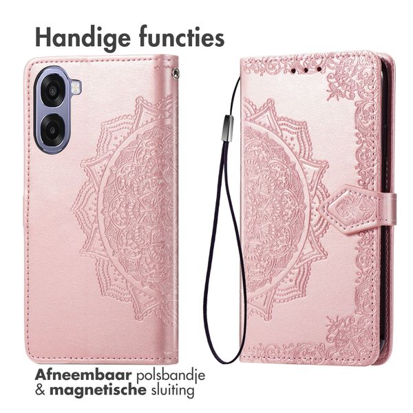 imoshion Mandala Bookcase Oppo A6x (4G/5G) - Rose Gold