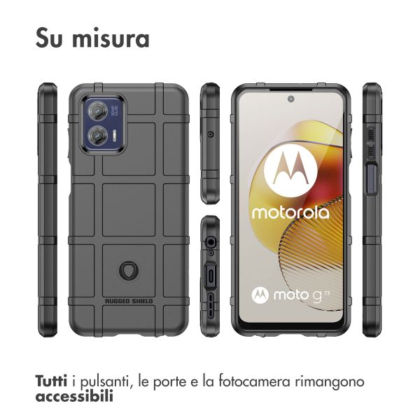 imoshion Rugged Shield Backcover Motorola Moto G73 - Zwart