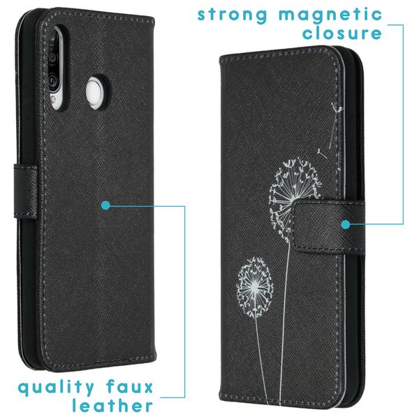 imoshion Design Softcase Bookcase Huawei P30 Lite - Dandelion